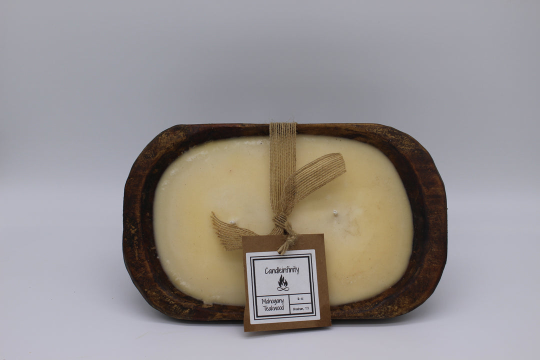 Mahogany Teakwood Wood Candle