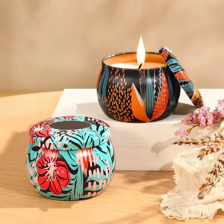 Chocolate Covered Raspberry Unique Candle Tin